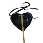 Dr. Martens Women's Black Leather Heart Shaped Crossbody Straps Backpack Photo 3