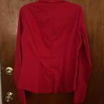 Red Long Sleeve Shirt by NY & Company Size M Photo 2