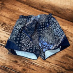 Maurice's  Medium Athletic Lined Pull On Short‎  Floral Mesh Paisley Navy Blue Photo 8