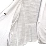 Caslon 🤍 Nordstrom Cotton Knit One-Button Unlined Soft Casual White Blazer XL Photo 4