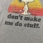 Peanuts Snoopy “Please Don’t Make Me Do Stuff” Distressed Graphic Tee Size Large Photo 3