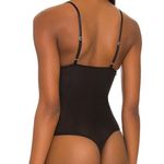 Free People  Night Rhythm Corset Bodysuit - Black S Photo 3