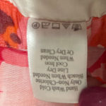 Coldwater Creek  Women A Line Skirt PXL Pink Orange Whimsical Floral Silk‎ Blend Photo 13