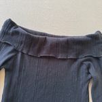 SheIn Off the Shoulder Rib Sweater Top Photo 6