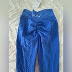 BOOM BOOTY blue textured leggings women size Large 🍑 Photo 2