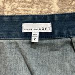 Loft  Frayed Denim Wrap Shirt, Size 2 Photo 6