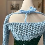 Handmade  Crochet Crop Top Ghost Autumn Fall Halloween OOAK XS Photo 6