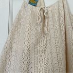 C&C California C&C Cream All Over Lace Cotton Swing Tank Top with Tassels Size Small NEW Photo 1