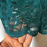 Xtraordinary  Set Green Lace Crop Top with Midi Skirt Formal Party Holiday Size 9 Photo 7