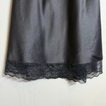 Steve Madden NWT Veera Lace Trim Slipdress Mini Dress Women's Medium Black Satin Photo 9
