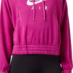 Nike  Air Sportswear Purple Pink Fuchsia Cropped Hoodie Sweater Women's XS Photo 0