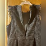 J.Crew NWT  Cap-Sleeve Ruffle Mixed Lace Dress in Black Photo 6