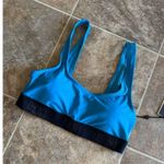 DKNY  Scoop Neck Logo Bikini Swim Top Size Medium Photo 2