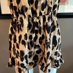 SheIn  Leopard Print Stretch Waist Halter Romper Size Large Photo 3