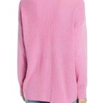 Something Navy Barbie Pink Wool Blend V Neck Slouchy Sweater Women’s Size XS Photo 3