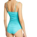 Free People NWT on your side ruched bodysuit blue Photo 3