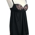 Carrie Amber Push Up Black Lace Babydoll Medium Photo 1