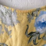 Mango yellow blue floral short sleeve romper Photo 9