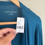 Lane Bryant  cardigan green Blue teal Draped NEW 18 20 size stretch long sleeve Photo 2