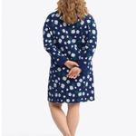 Draper James Magnolia Sweatshirt Midi Dress Blue White Floral Cotton Blue White Photo 2