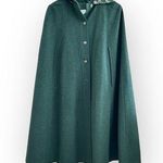 COJANA London wool / cashmere blend cape, made in England, one size Green Photo 0