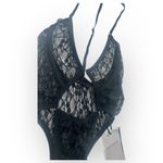 NWT Elle Rêve Black Sheer Lace Cutout teddy Bodysuit Lingerie Size XS Photo 4