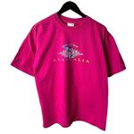 Vintage 90s Dolphins Heads Resort Australia T Shirt Pink Large L Single Stitch Photo 0