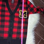 Disney  Mickey Mouse X Forever 21 Checkered plaid Cardigan 90th anniversary sz SM Photo 9