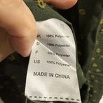 My Color Blue Boho Green Ruffles Blouse Dots Twee Casual Fall Medium Photo 2