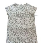 North End denim ivory light brown animal leopard print dress sz M Size M Photo 7