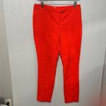Dalia Textured Red Slim Fit Dress Pants Size 4 Photo 1