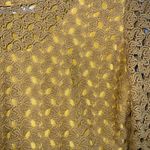 Comme Toi Lace Mustard Yellow Long Sleeve Shift Mini Dress Tunic Medium Photo 6
