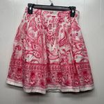 Worth Floral Skirt Womens 0 Cotton Paisley Fairy Boho Cottage Festival Prairie Pink Photo 5