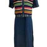 Vintage Country Wear Casuals Denim Dress Set Blue Photo 0