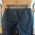 Chico's Mid-Rise Stretch Cotton Chino Black Dress Pant Trouser, 10 Photo 4