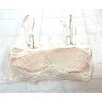 Abercrombie & Fitch  Lace Bralette Convertible Size M Ivory‎ & Nude Bandeau Photo 4