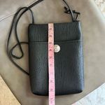 Vintage black Faux leather medallion wrinkle grain boho retro crossbody bag Photo 5