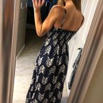 Aerie  Maxi Dress Navy Blue Spaghetti Strap V-Neck Cutout Front Stretch Small Photo 4