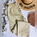 Sundance  Quinn Linen Tencel Blend Buttonfly Pants Photo 1