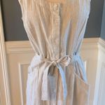 Max Studio Sophie Max Dress Maxi Women M  New Tan White Pinstripe Summer Photo 8