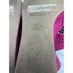 Bamboo Womans  Platform Wedge Sandals 10 Fuscia Open Toe Strappy Vented Photo 7