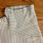 Sonoma  Y2K Cropped Green Yellow Striped Tee Shirt Womens XLarge Photo 3