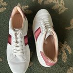 Kate Spade White and Burgundy Women's Sneakers size 10B Photo 7