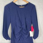 Vince Camuto  Ruched Sparkle Knit BodyCon Asymmetrical dress Photo 5