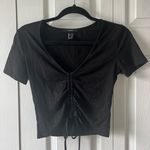 Forever 21 Black  front cinch top Photo 0