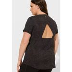 Torrid  Active Animal Print Performance Open Back Short Sleeve Shirt Size 1X Photo 1