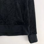 C9 Champion New Velour Quarter Zip Pullover Velvet Sweatshirt Black Photo 7