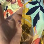 Noonday Collection Papaya Print Kimono Robe 3/4 Sleeve Pockets M/L Resort Beach Size L Photo 7