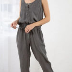 Lovestitch Women's Gray Traction Ave Jumpsuit Size Small Photo 0