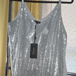 Shinestar  Silver Sequin Women's Top Photo 0
